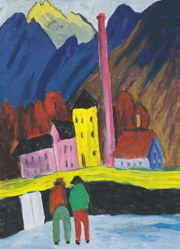 pueblo Marianne von Werefkin Expresionismo Pinturas al óleo